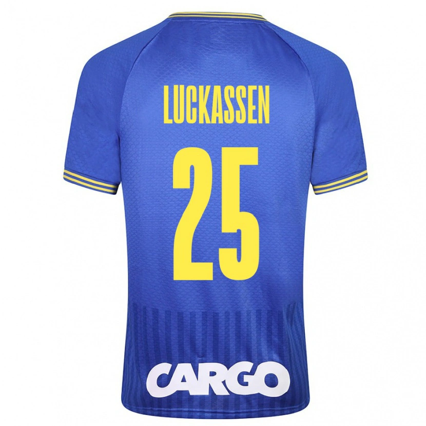 Danxen Kinderen Derrick Luckassen #25 Wit Uitshirt Uittenue 2024/25 T-Shirt