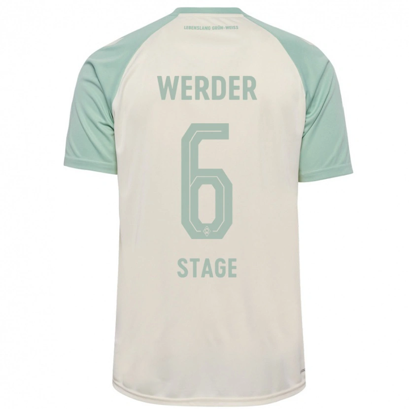 Danxen Kinderen Jens Stage #6 Off-White Lichtgroen Uitshirt Uittenue 2024/25 T-Shirt