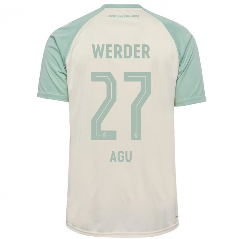 Danxen Kinderen Felix Agu #27 Off-White Lichtgroen Uitshirt Uittenue 2024/25 T-Shirt