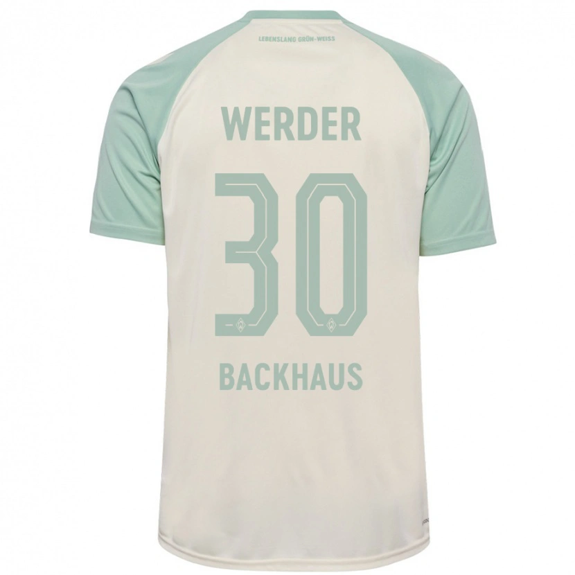 Danxen Kinderen Mio Backhaus #30 Off-White Lichtgroen Uitshirt Uittenue 2024/25 T-Shirt