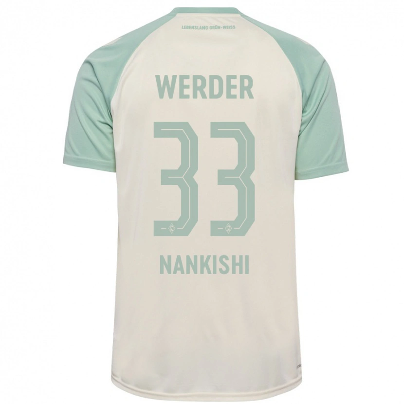 Danxen Kinderen Abdenego Nankishi #33 Off-White Lichtgroen Uitshirt Uittenue 2024/25 T-Shirt