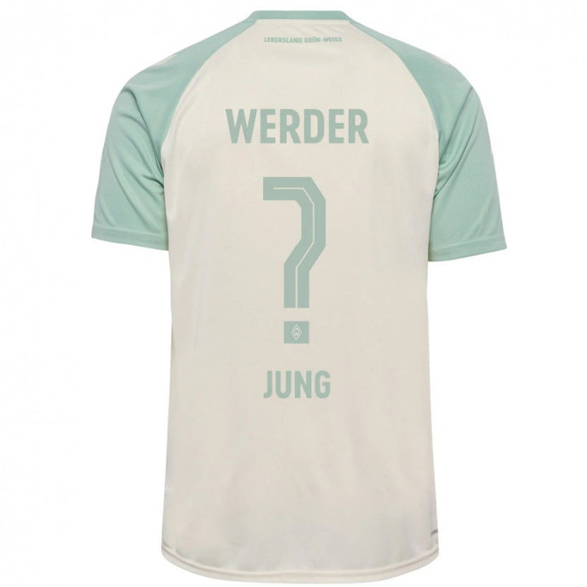 Danxen Kinderen Hugo Jung #0 Off-White Lichtgroen Uitshirt Uittenue 2024/25 T-Shirt