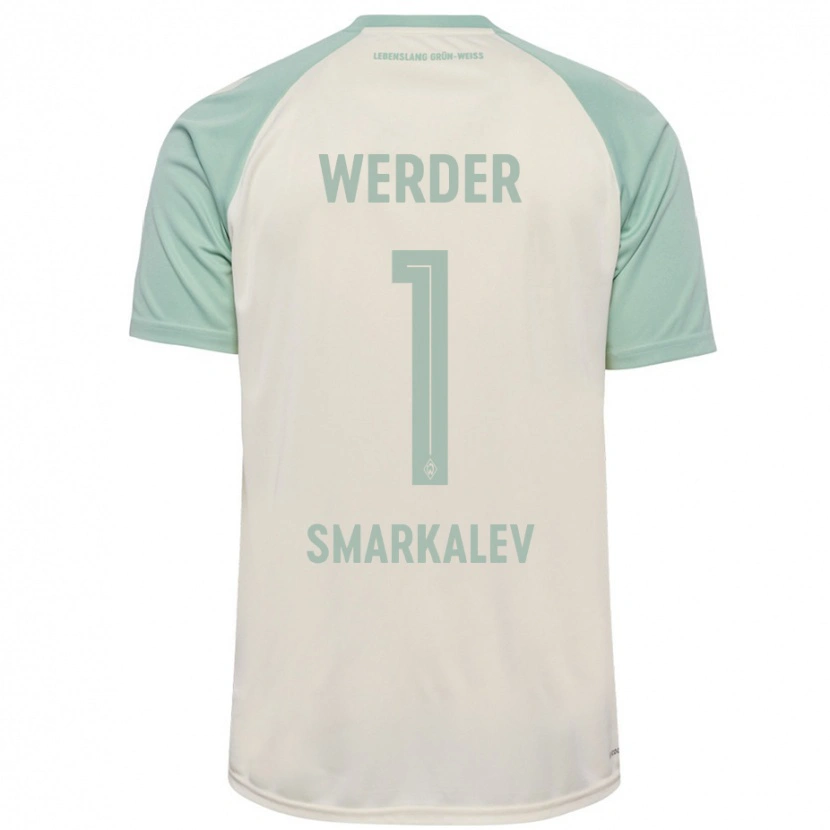 Danxen Kinderen Stefan Smarkalev #1 Off-White Lichtgroen Uitshirt Uittenue 2024/25 T-Shirt