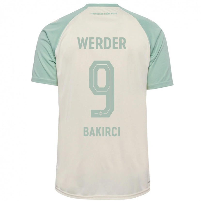 Danxen Kinderen Yunus Bakirci #9 Off-White Lichtgroen Uitshirt Uittenue 2024/25 T-Shirt