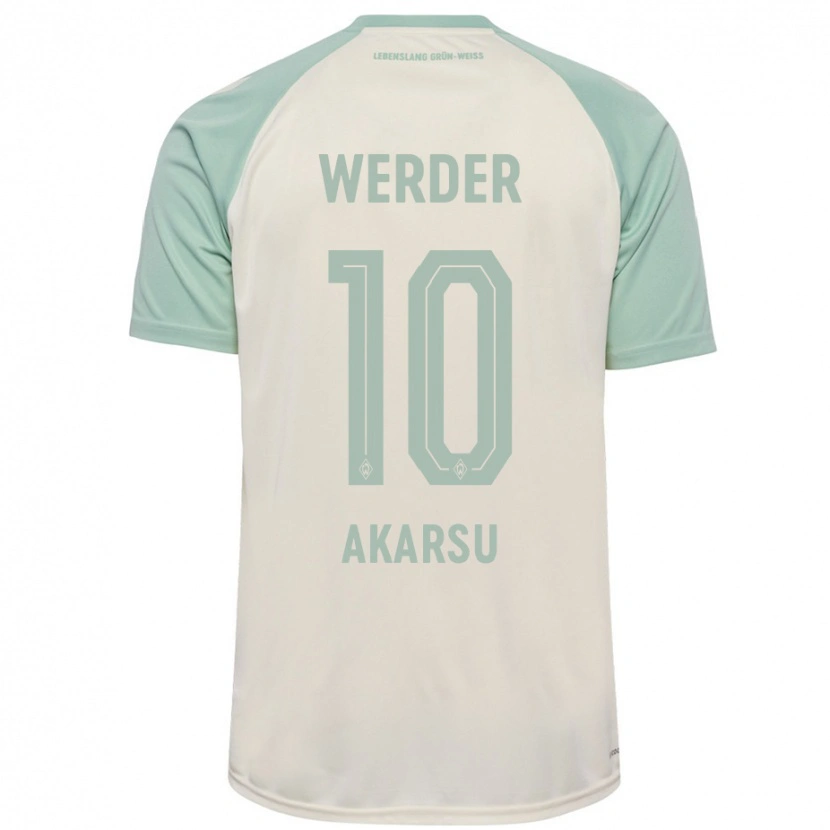 Danxen Kinderen Mikail Bura Akarsu #10 Off-White Lichtgroen Uitshirt Uittenue 2024/25 T-Shirt