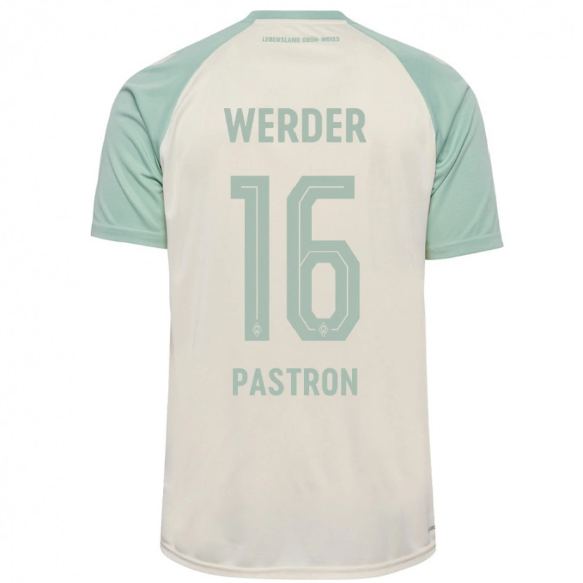 Danxen Kinderen Alvin Pastron #16 Off-White Lichtgroen Uitshirt Uittenue 2024/25 T-Shirt