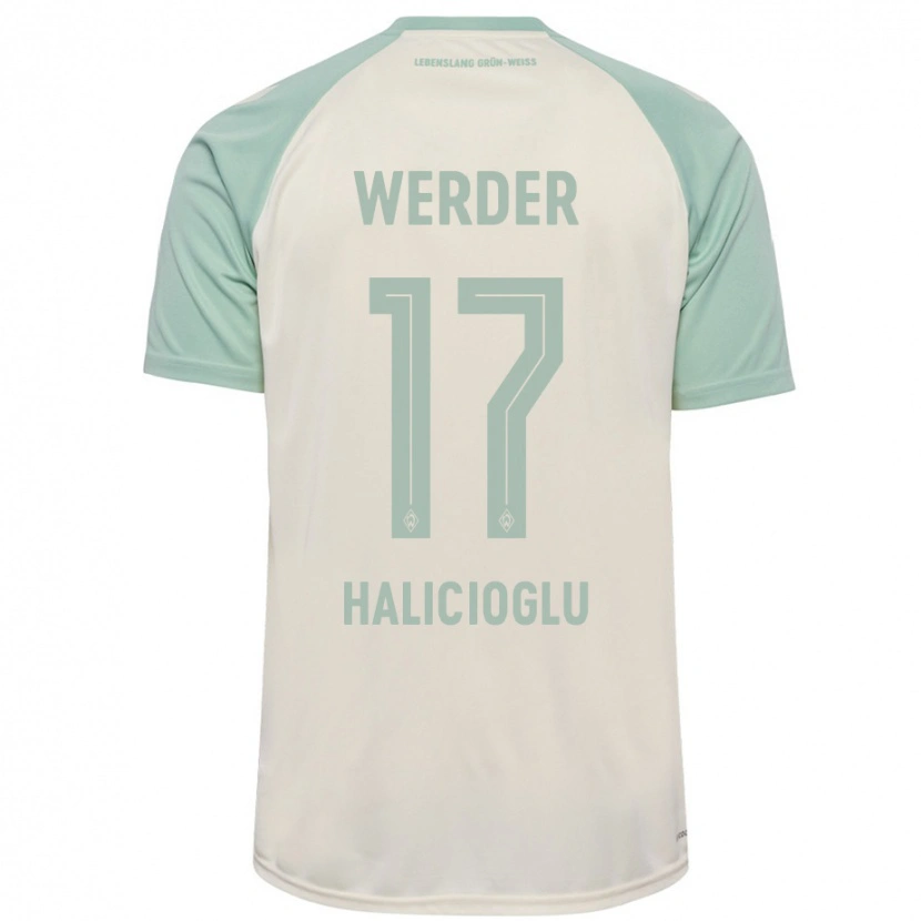 Danxen Kinderen Arda Halicioglu #17 Off-White Lichtgroen Uitshirt Uittenue 2024/25 T-Shirt