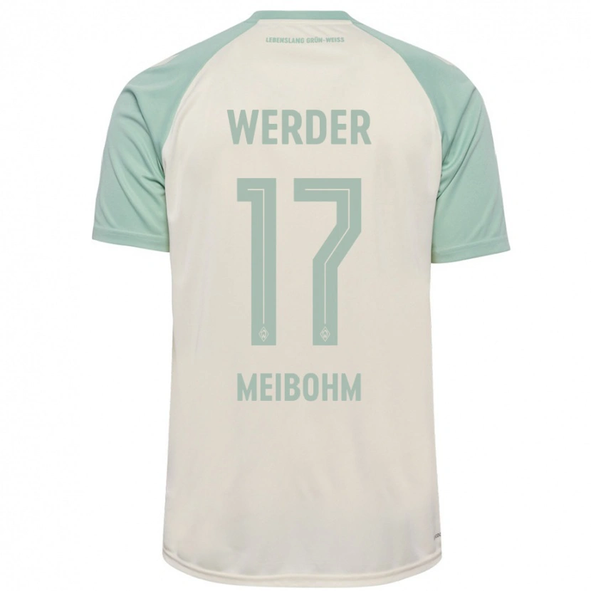 Danxen Kinderen Joel Meibohm #17 Off-White Lichtgroen Uitshirt Uittenue 2024/25 T-Shirt