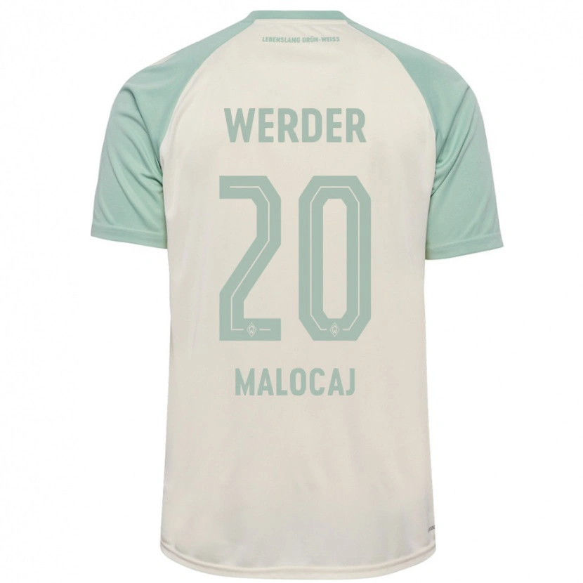 Danxen Kinderen Edinjo Malocaj #20 Off-White Lichtgroen Uitshirt Uittenue 2024/25 T-Shirt