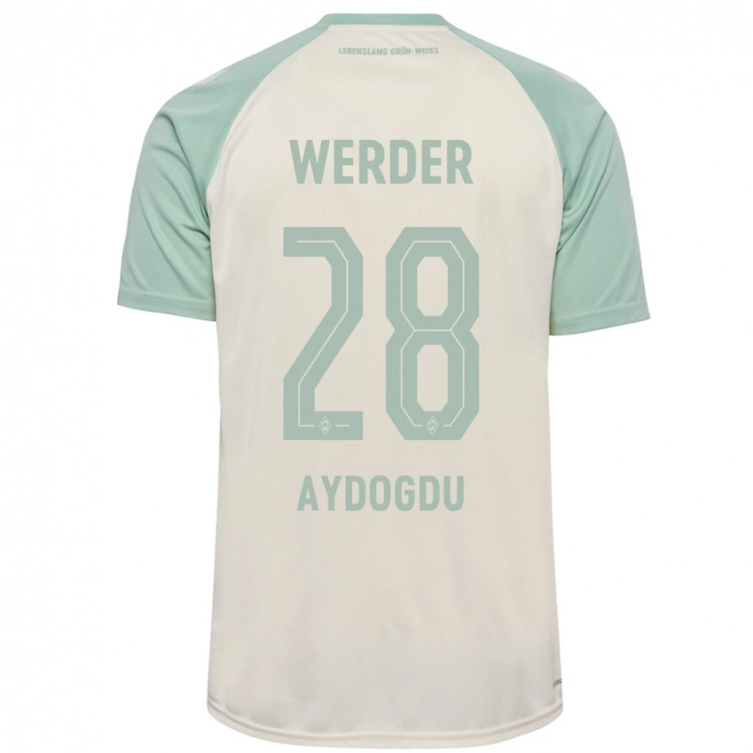 Danxen Kinderen Onur Aydogdu #28 Off-White Lichtgroen Uitshirt Uittenue 2024/25 T-Shirt