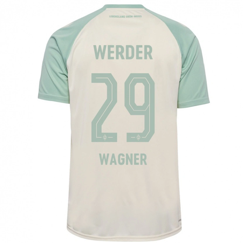 Danxen Kinderen Paul Wagner #29 Off-White Lichtgroen Uitshirt Uittenue 2024/25 T-Shirt