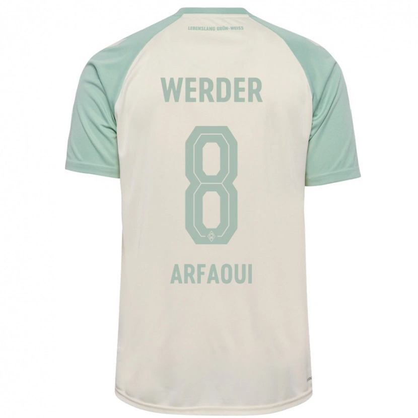 Danxen Kinderen Amira Arfaoui #8 Off-White Lichtgroen Uitshirt Uittenue 2024/25 T-Shirt