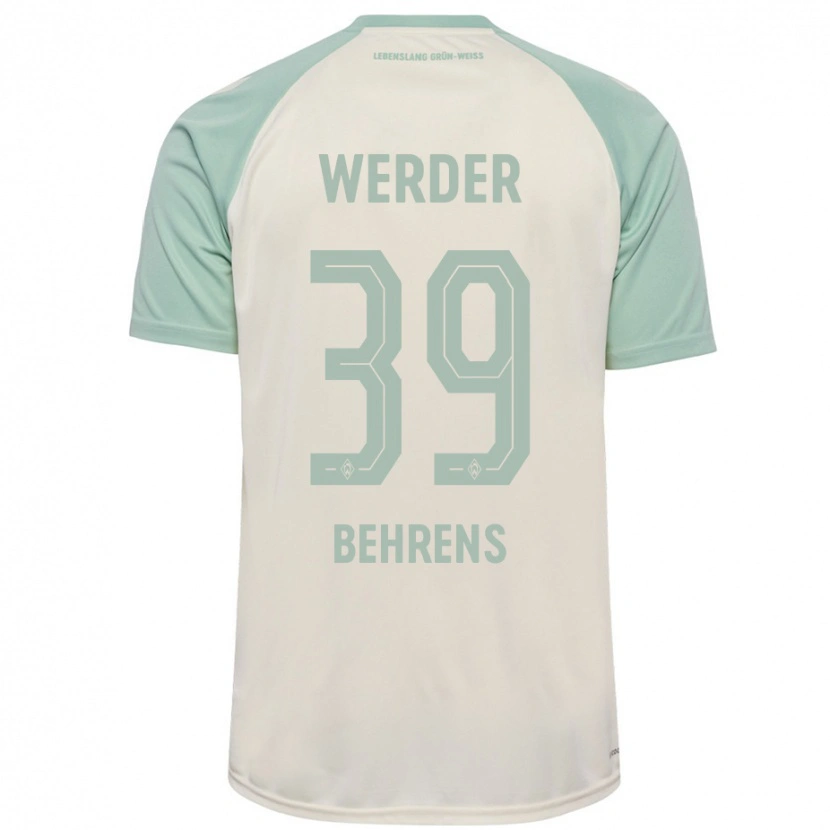 Danxen Kinderen Jette Behrens #39 Off-White Lichtgroen Uitshirt Uittenue 2024/25 T-Shirt