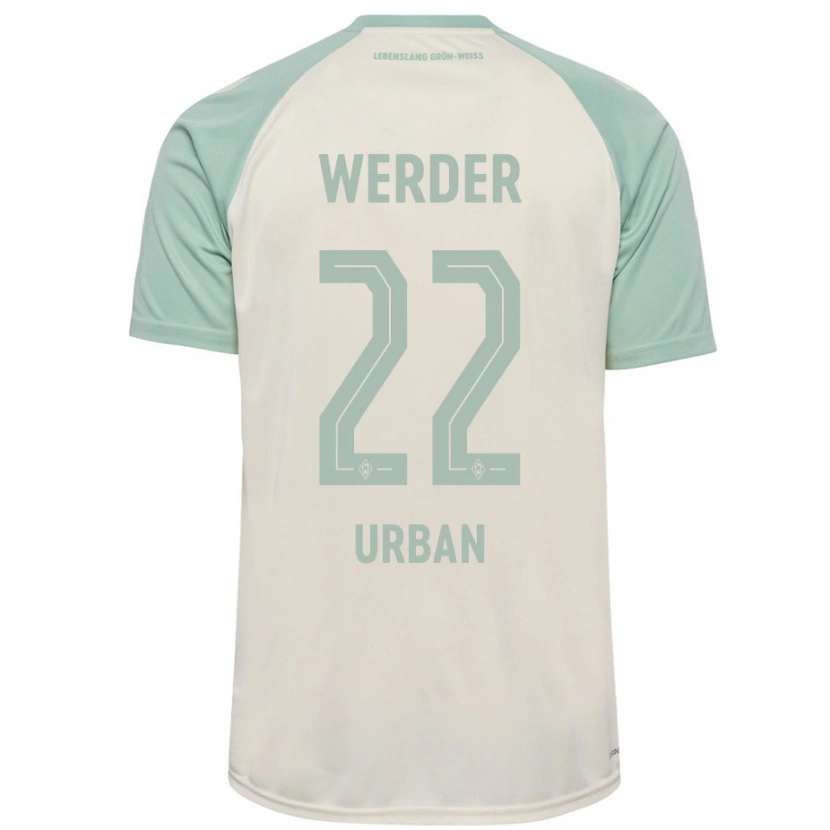 Danxen Kinderen Linus Urban #22 Off-White Lichtgroen Uitshirt Uittenue 2024/25 T-Shirt