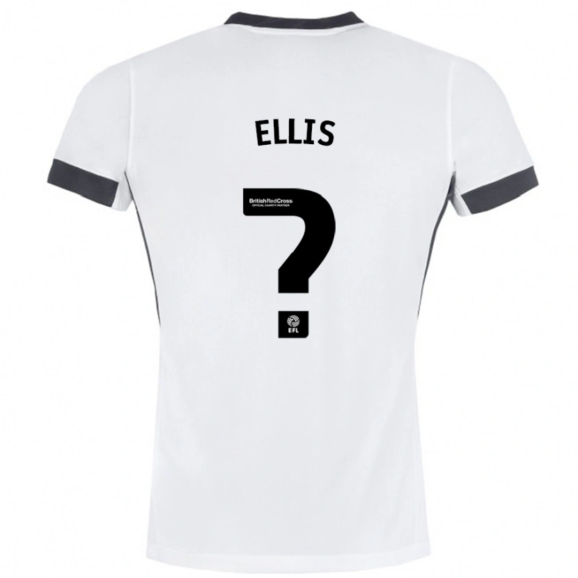 Danxen Kinderen O'shea Ellis #0 Wit Zwart Uitshirt Uittenue 2024/25 T-Shirt