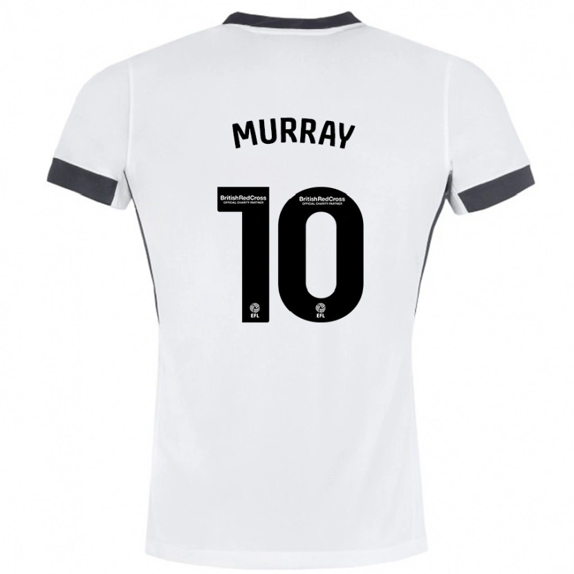 Danxen Kinderen Christie Harrison-Murray #10 Wit Zwart Uitshirt Uittenue 2024/25 T-Shirt