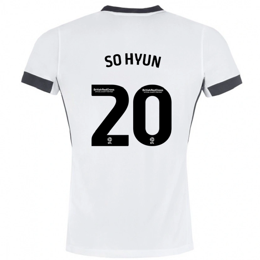 Danxen Kinderen Cho So-Hyun #20 Wit Zwart Uitshirt Uittenue 2024/25 T-Shirt