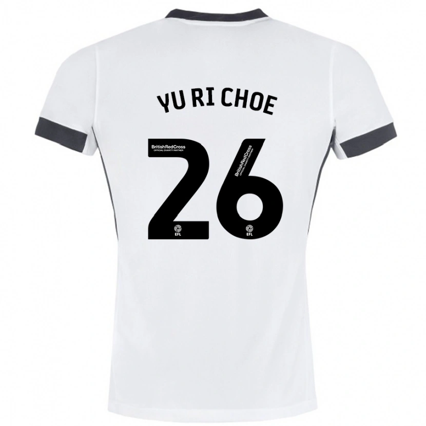 Danxen Kinderen Yu-Ri Choe #26 Wit Zwart Uitshirt Uittenue 2024/25 T-Shirt