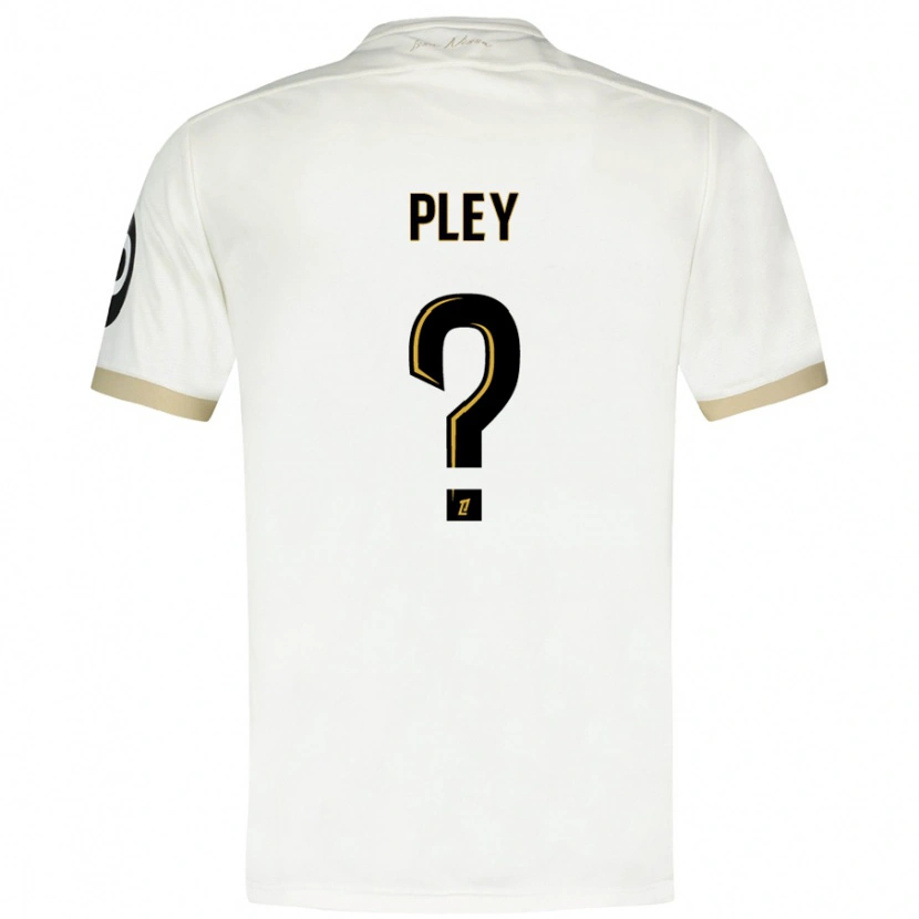 Danxen Kinderen Lenny Pley #0 Wit Goud Uitshirt Uittenue 2024/25 T-Shirt