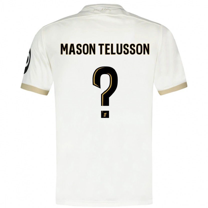 Danxen Kinderen Jah Mason Telusson #0 Wit Goud Uitshirt Uittenue 2024/25 T-Shirt