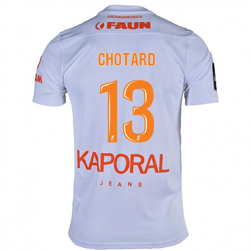 Danxen Kinderen Joris Chotard #13 Wit Uitshirt Uittenue 2024/25 T-Shirt