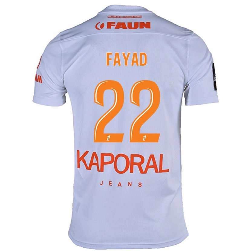 Danxen Kinderen Khalil Fayad #22 Wit Uitshirt Uittenue 2024/25 T-Shirt