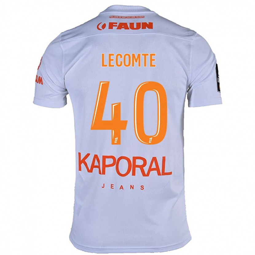 Danxen Kinderen Benjamin Lecomte #40 Wit Uitshirt Uittenue 2024/25 T-Shirt