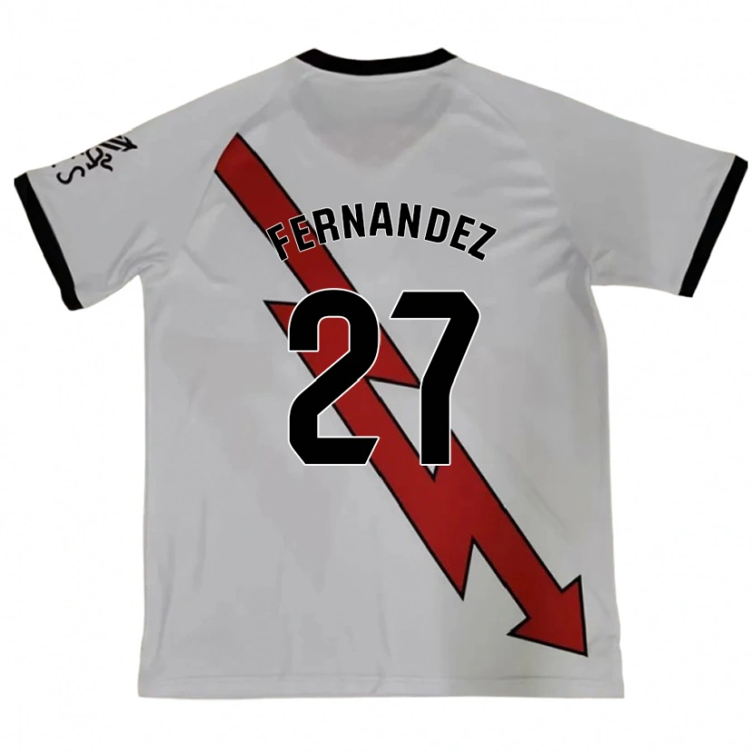 Danxen Kinderen Pelayo Fernández #27 Rood Uitshirt Uittenue 2024/25 T-Shirt