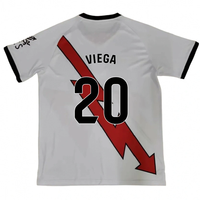 Danxen Kinderen David Viega #20 Rood Uitshirt Uittenue 2024/25 T-Shirt