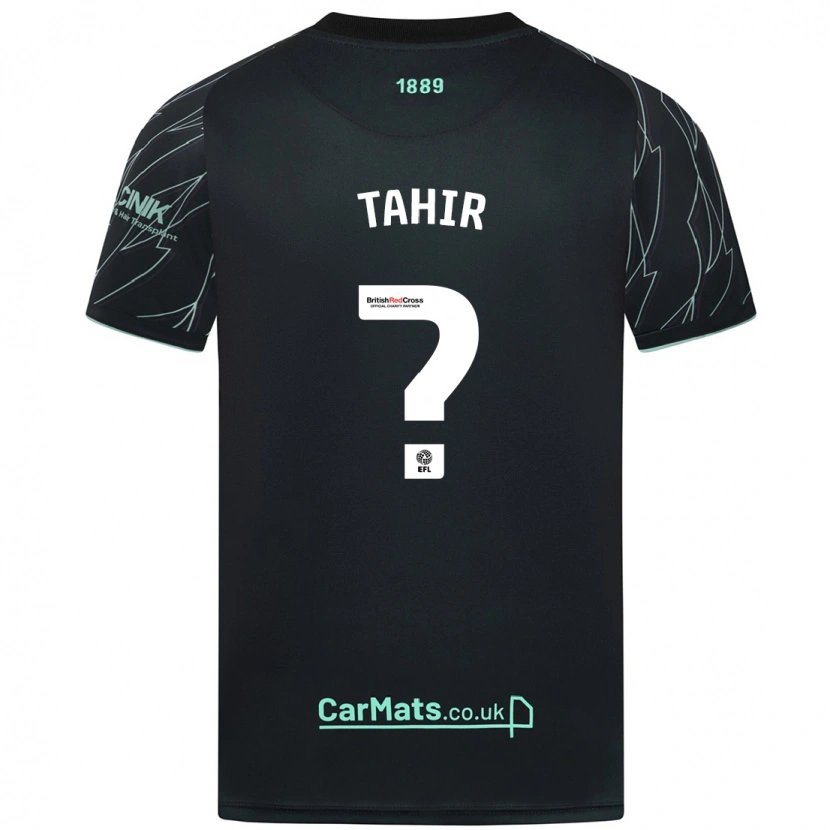 Danxen Kinderen Zain Tahir #0 Zwart Groen Uitshirt Uittenue 2024/25 T-Shirt