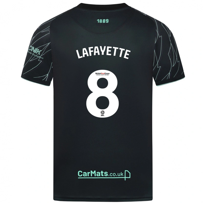 Danxen Kinderen Abbie Lafayette #8 Zwart Groen Uitshirt Uittenue 2024/25 T-Shirt