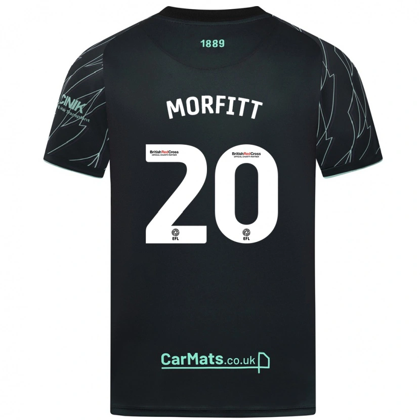 Danxen Kinderen Izzy Morfitt #20 Zwart Groen Uitshirt Uittenue 2024/25 T-Shirt