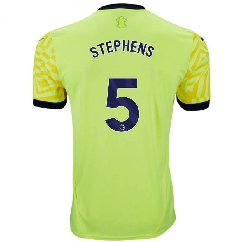 Danxen Kinderen Jack Stephens #5 Geel Uitshirt Uittenue 2024/25 T-Shirt