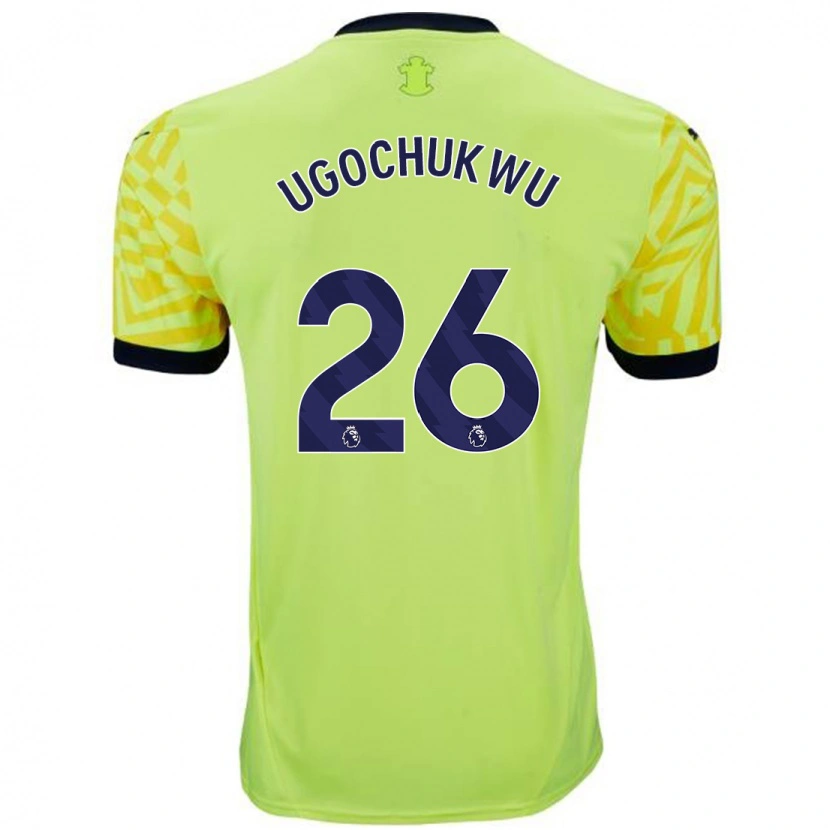 Danxen Kinderen Lesley Ugochukwu #26 Geel Uitshirt Uittenue 2024/25 T-Shirt