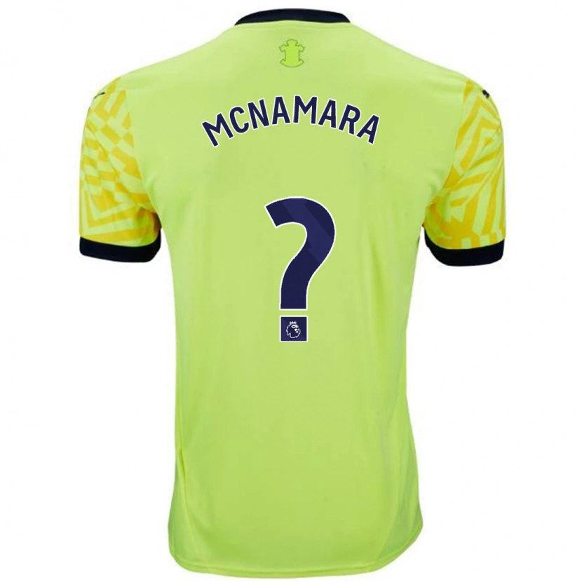 Danxen Kinderen Josh Mcnamara #0 Geel Uitshirt Uittenue 2024/25 T-Shirt