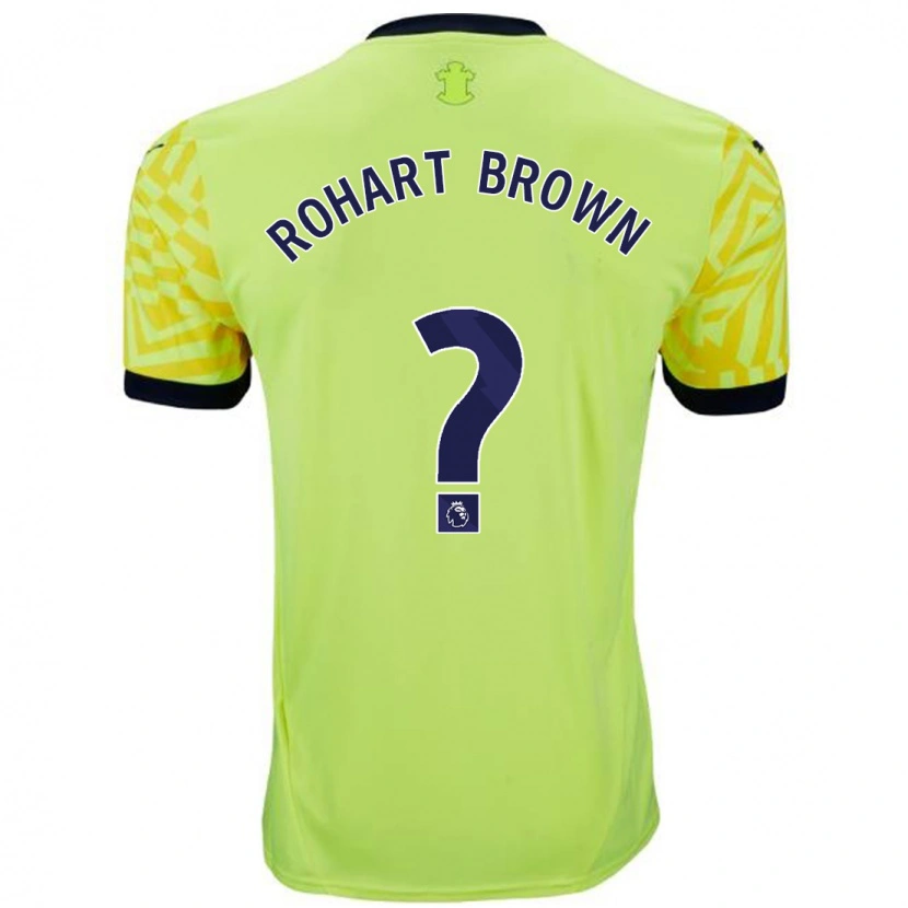 Danxen Kinderen Thierry Rohart-Brown #0 Geel Uitshirt Uittenue 2024/25 T-Shirt