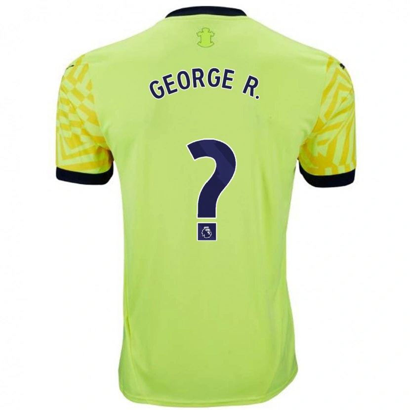 Danxen Kinderen George Robinson #0 Geel Uitshirt Uittenue 2024/25 T-Shirt