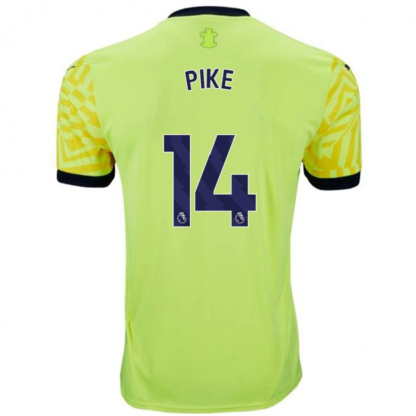 Danxen Kinderen Molly Pike #14 Geel Uitshirt Uittenue 2024/25 T-Shirt