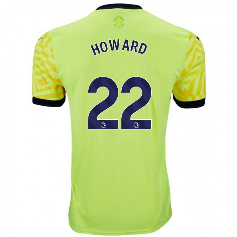 Danxen Kinderen Bethany-May Howard #22 Geel Uitshirt Uittenue 2024/25 T-Shirt