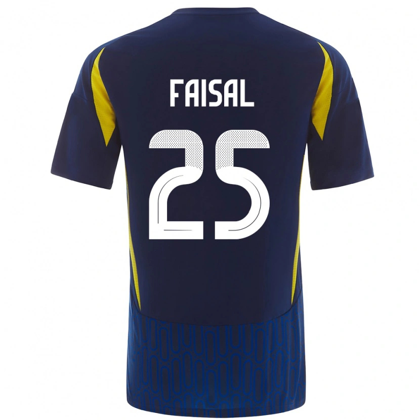 Danxen Kinderen Samira Faisal #25 Blauw Geel Uitshirt Uittenue 2024/25 T-Shirt