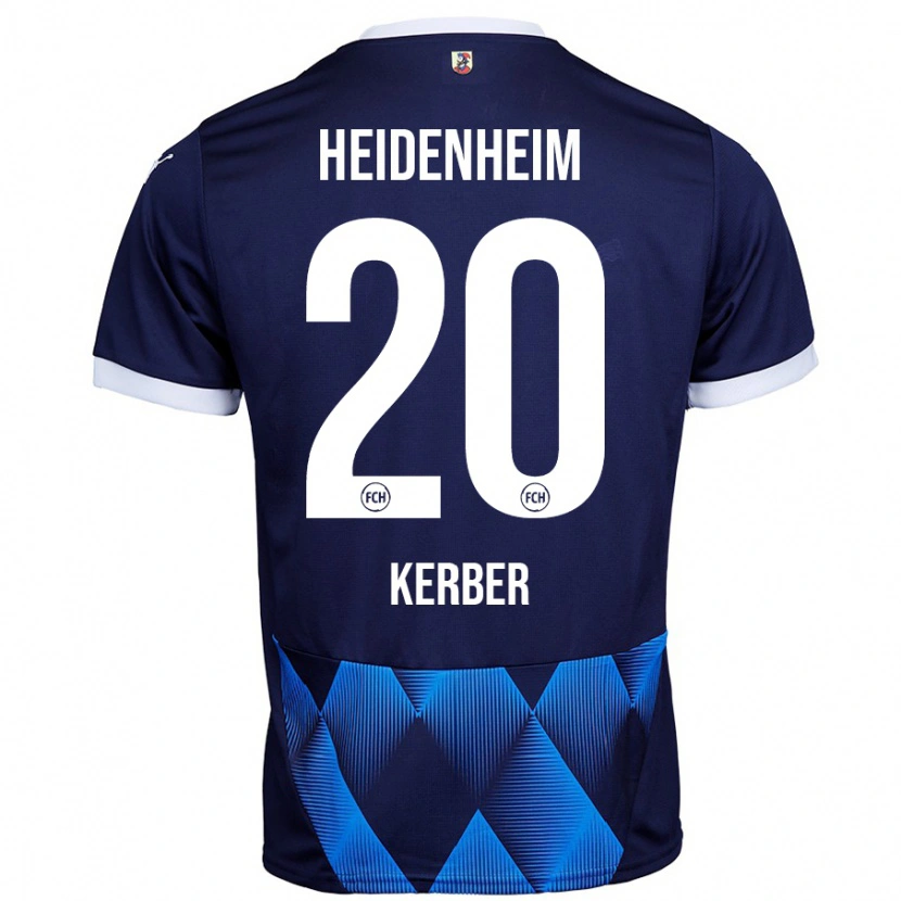 Danxen Kinderen Luca Kerber #20 Donker Marineblauw Uitshirt Uittenue 2024/25 T-Shirt