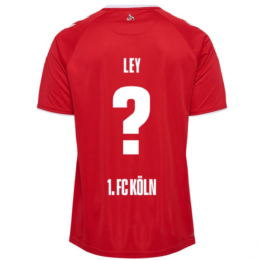 Danxen Kinderen Benjamin Ley #0 Rood Wit Uitshirt Uittenue 2024/25 T-Shirt