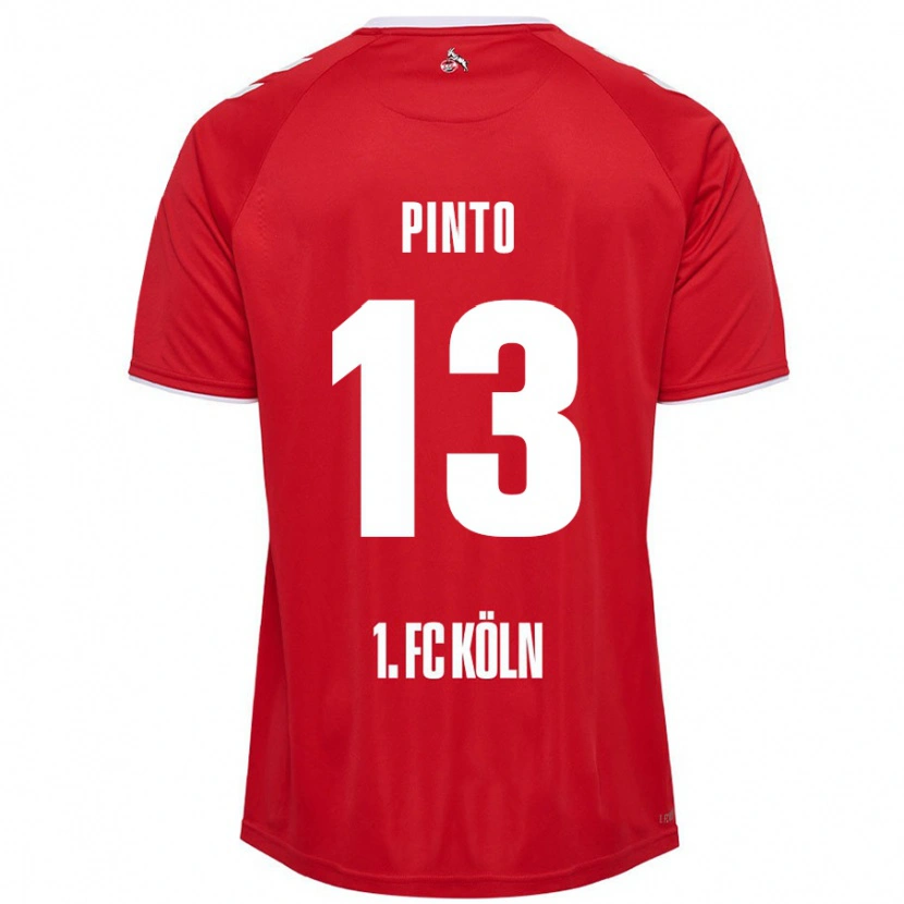 Danxen Kinderen João Pinto #13 Rood Wit Uitshirt Uittenue 2024/25 T-Shirt