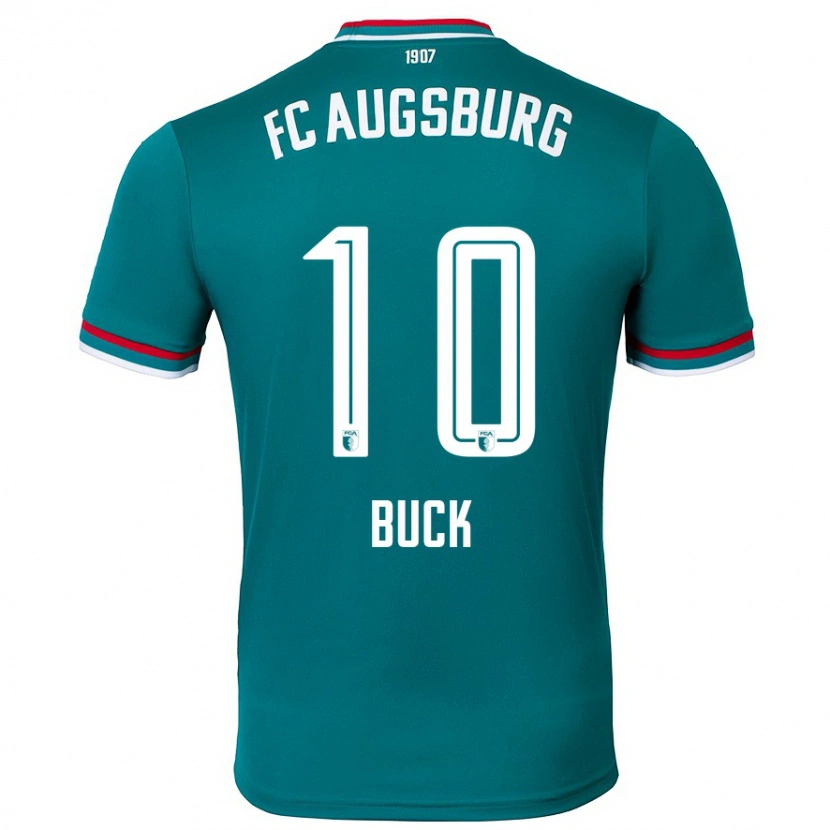 Danxen Kinderen Dustin Buck #10 Donkergroen Uitshirt Uittenue 2024/25 T-Shirt