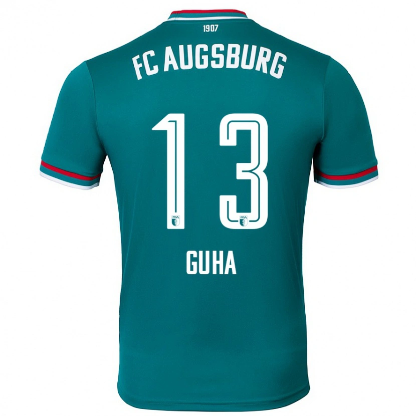 Danxen Kinderen Felix Guha #13 Donkergroen Uitshirt Uittenue 2024/25 T-Shirt