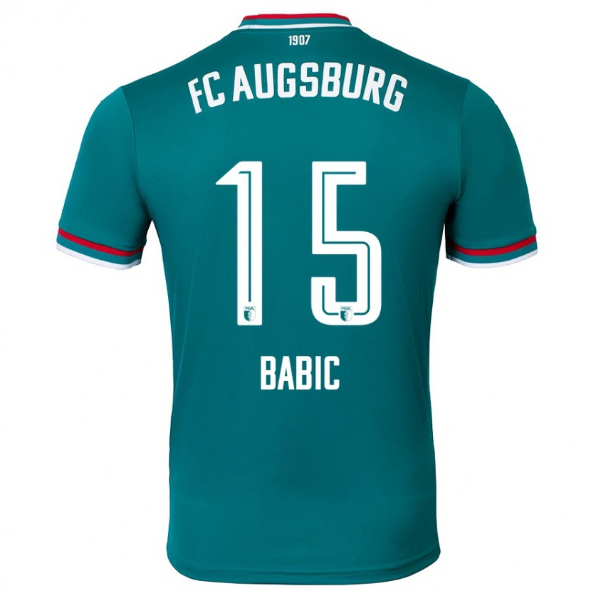 Danxen Kinderen David Babic #15 Donkergroen Uitshirt Uittenue 2024/25 T-Shirt