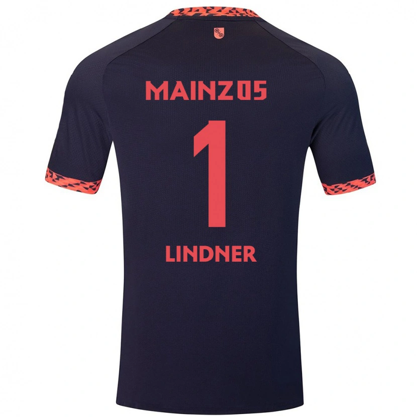 Danxen Kinderen Sophie Lindner #1 Blauw Koraalrood Uitshirt Uittenue 2024/25 T-Shirt