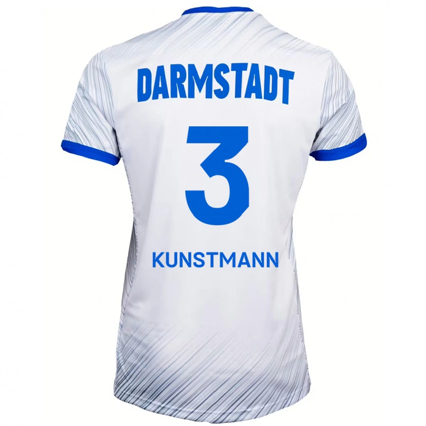 Danxen Kinderen Kelvin Kunstmann #3 Wit Blauw Uitshirt Uittenue 2024/25 T-Shirt