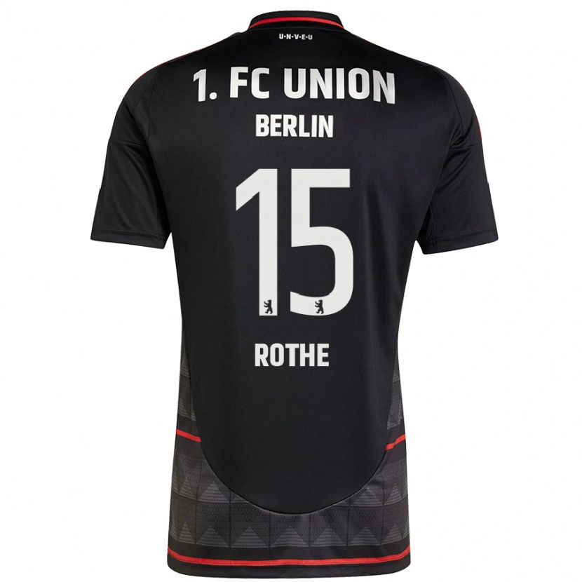 Danxen Kinderen Tom Rothe #15 Zwart Uitshirt Uittenue 2024/25 T-Shirt