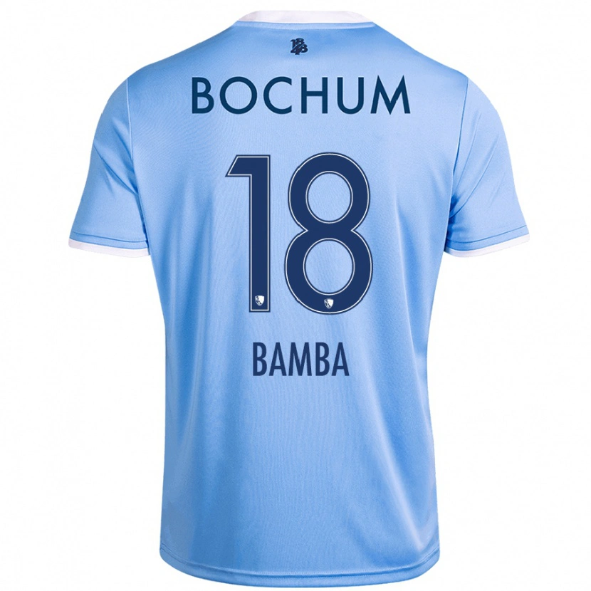 Danxen Kinderen Samuel Bamba #18 Hemelsblauw Uitshirt Uittenue 2024/25 T-Shirt